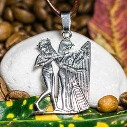 Ägyptische Tänzerin Talisman aus Silber 925