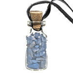 Glass Bottle with Angelite