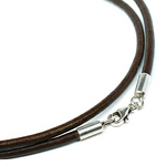 Lederband mit Verschluss aus Silber 925