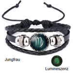 Jungfrau - Lumineszenz Armband mit Sternzeichen