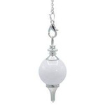 Pendulum with Polished White Agate