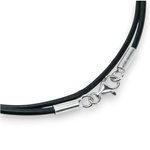 Lederband mit Verschluss aus Silber 925
