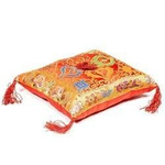 Red Cushion de Luxe Double Dorje White