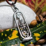 Kartusche Nofretete Talisman aus Silber 925