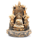 Buddha mit Lotusblume - Brunnen Räuchergefäß