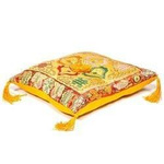 Yellow Cushion de Luxe Double Dorje White