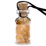 Glass Bottle with Citrine