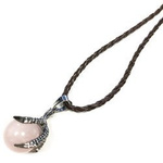 Pendant Dragon Claw with Rose Quartz