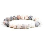 Bracelet Mala of Pink Zebra Jasper