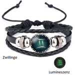 Zwillinge - Lumineszenz Armband mit Sternzeichen