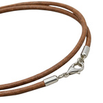 Lederband mit Verschluss aus Silber 925