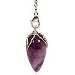 Pendel mit Amethyst und Kette