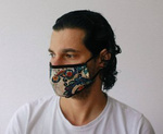 Reusable Fashion Face Mask - Golden Leaves