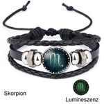 Skorpion - Lumineszenz Armband mit Sternzeichen