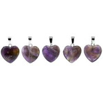 Heart-shaped amethyst - Pendant