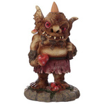 Troll with Mushrooms Back Flow Incense Burner