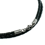 Lederband mit Verschluss aus Silber 925