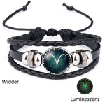 Widder - Lumineszenz Armband mit Sternzeichen