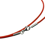 Lederband mit Verschluss aus Silber 925